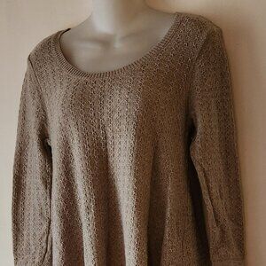 American Eagle Outfitters sweater dress sz M oatmeal good condition